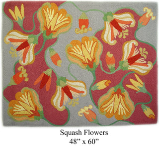 Squash Flowers 48" x 60"