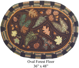 Oval Forest Floor 36" x 48"