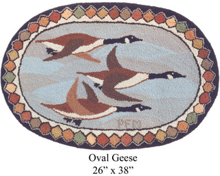 Oval Geese 26" x 38"