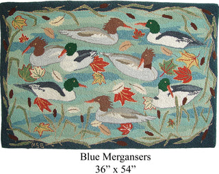 Blue Mergansers 36" x 54"