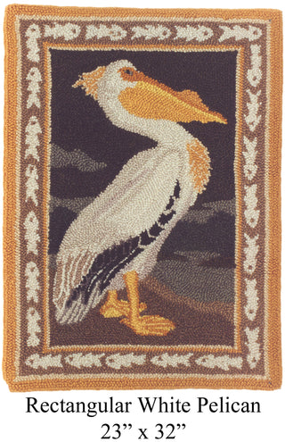 Rectangular White Pelican 23" x 32"