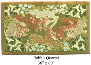 Rabbit Quartet 36" x 60"