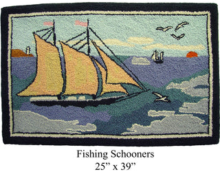 Fishing Schooners 25" x 39"