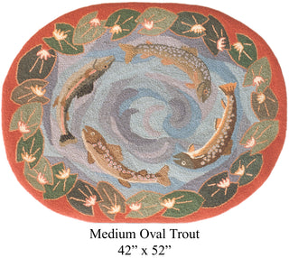 Oval Trout 42" x 52"