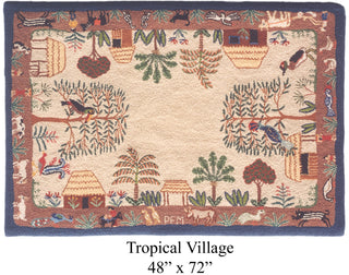 Tropical Village 48" x 72"