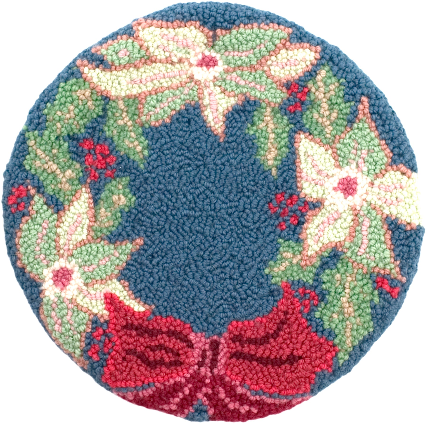 Christmas Wreath punch needle pattern