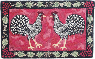 Double Dominique Roosters Pattern 25" x 40"