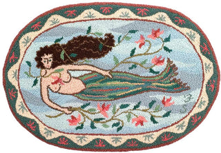 Oval Mermaid Pattern 26" x 38"