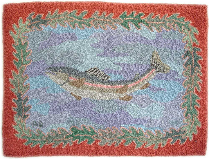 Rectangular Rainbow Trout Pattern 25" x 34" (63.5 × 86.36cm)